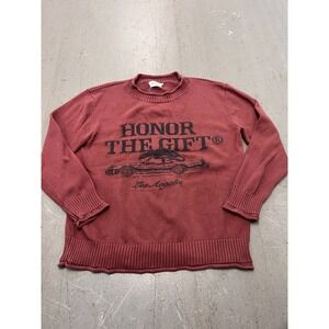Honor The Gift HTG Pack Sweater Men XL Hickory 100% Cotton Knit Long Sleeve Cozy